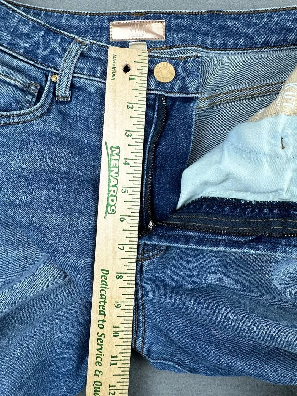 KUT from the Kloth Ryan Fab Ab High Rise Super Wide Leg Jeans Size 4